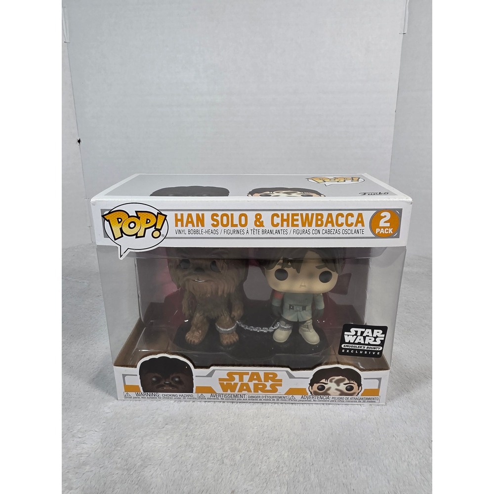 Funko Pop Star Wars Han Solo & Chewbacca Smugglers Bounty Exclusive 2 Pack
